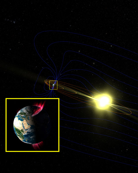 Earth's Magnetic Field Ramps Up Speedy Space Particles